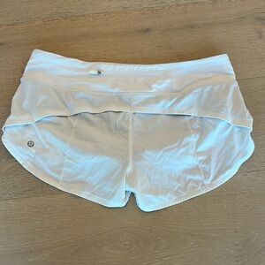 White Lululemon shorts